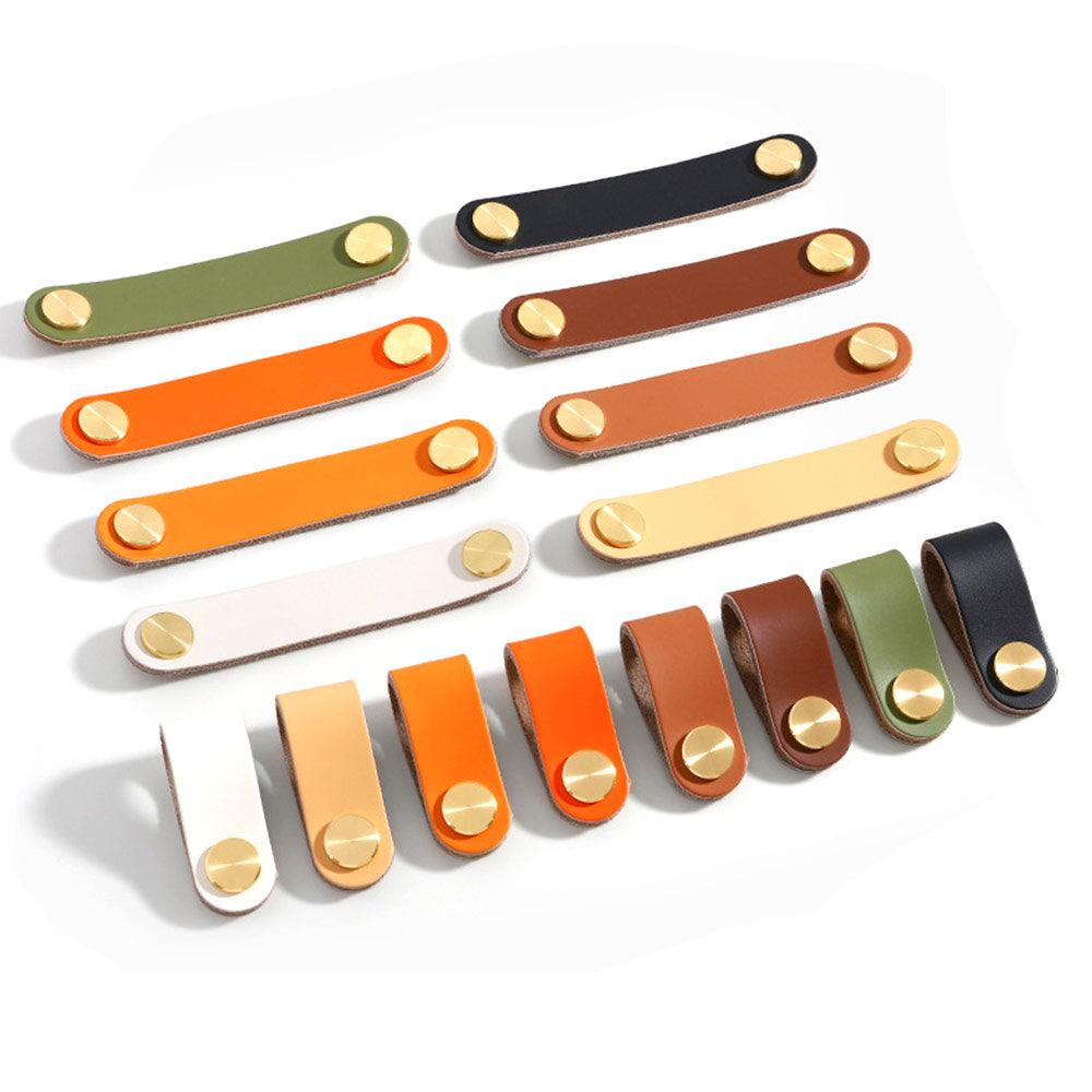 Leather Dresser Pull Handles for Cabinet Drawer - FindBuyTool