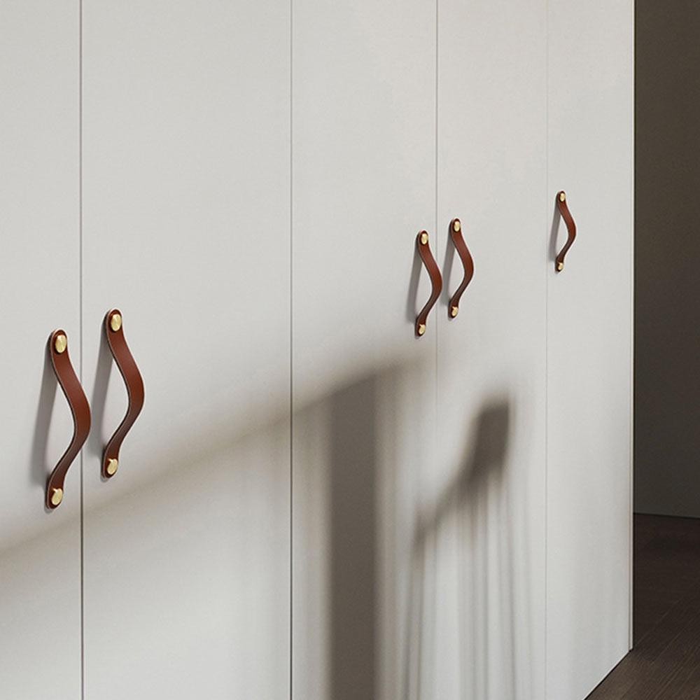 Leather Dresser Pull Handles for Cabinet Drawer - FindBuyTool