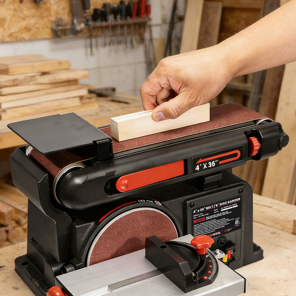 Machorool® 4"x36" Belt & 6” Disc Sander