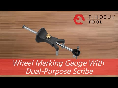 Wheel Marking Gauge with Dual-Purpose Scribe