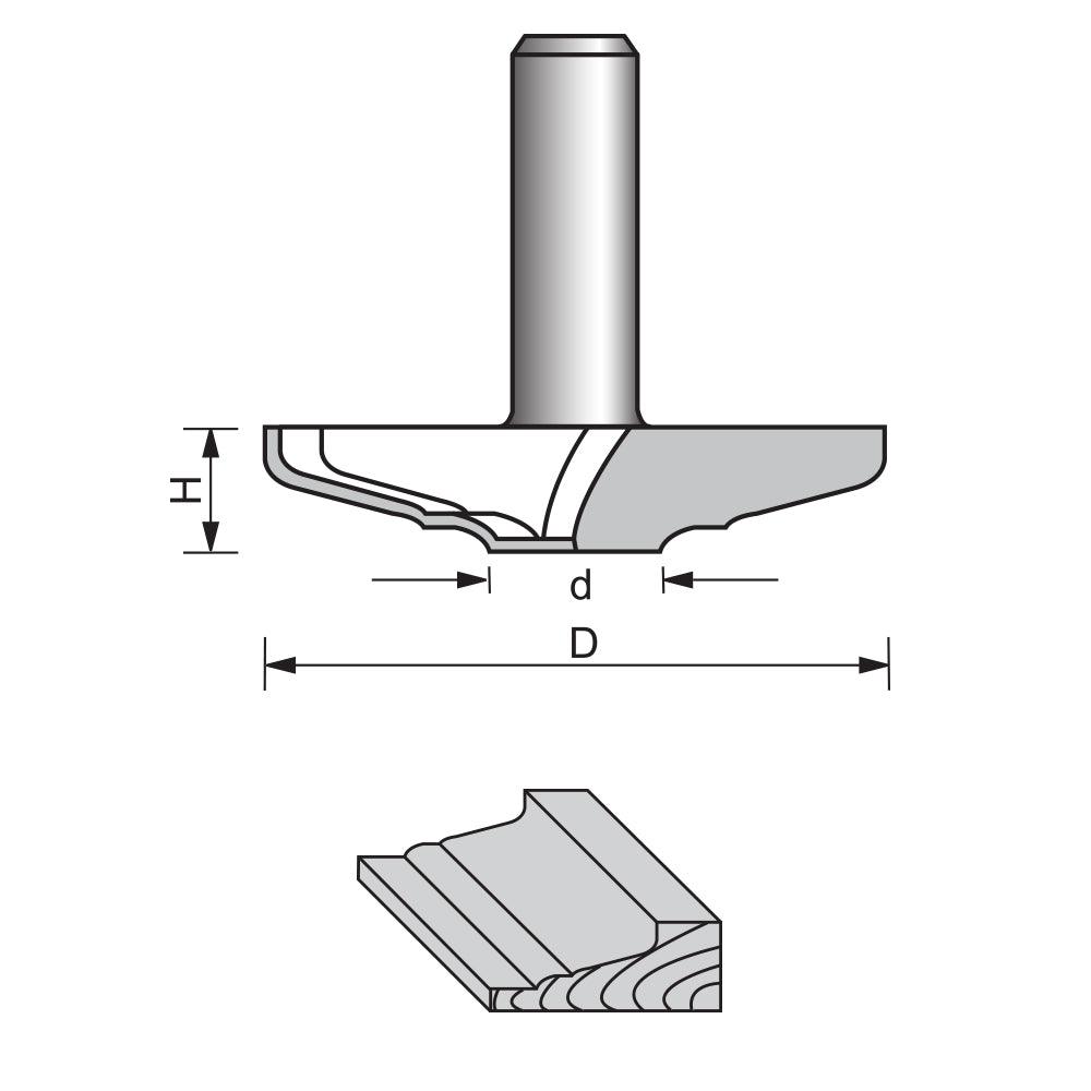 Raised Panel Router Bit 1944 - FindBuyTool