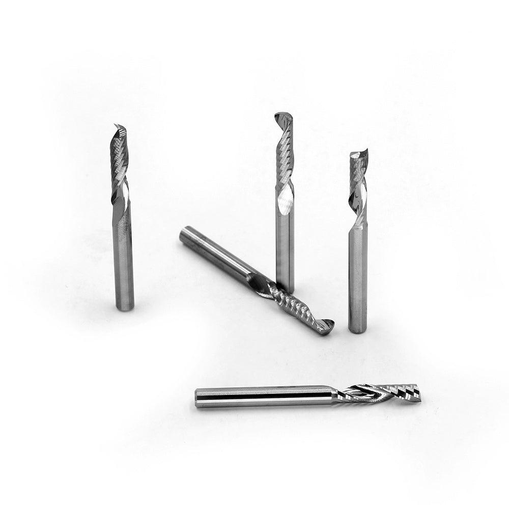 Single Flute CNC Solid Carbid Spiral Upcut Router Bit 3.175mm Shank - FindBuyTool