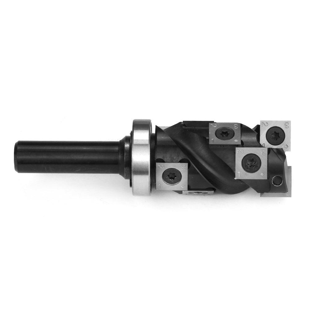 Spiral Flush Trim Router Bit with Carbide Insert, Top Bearing - FindBuyTool