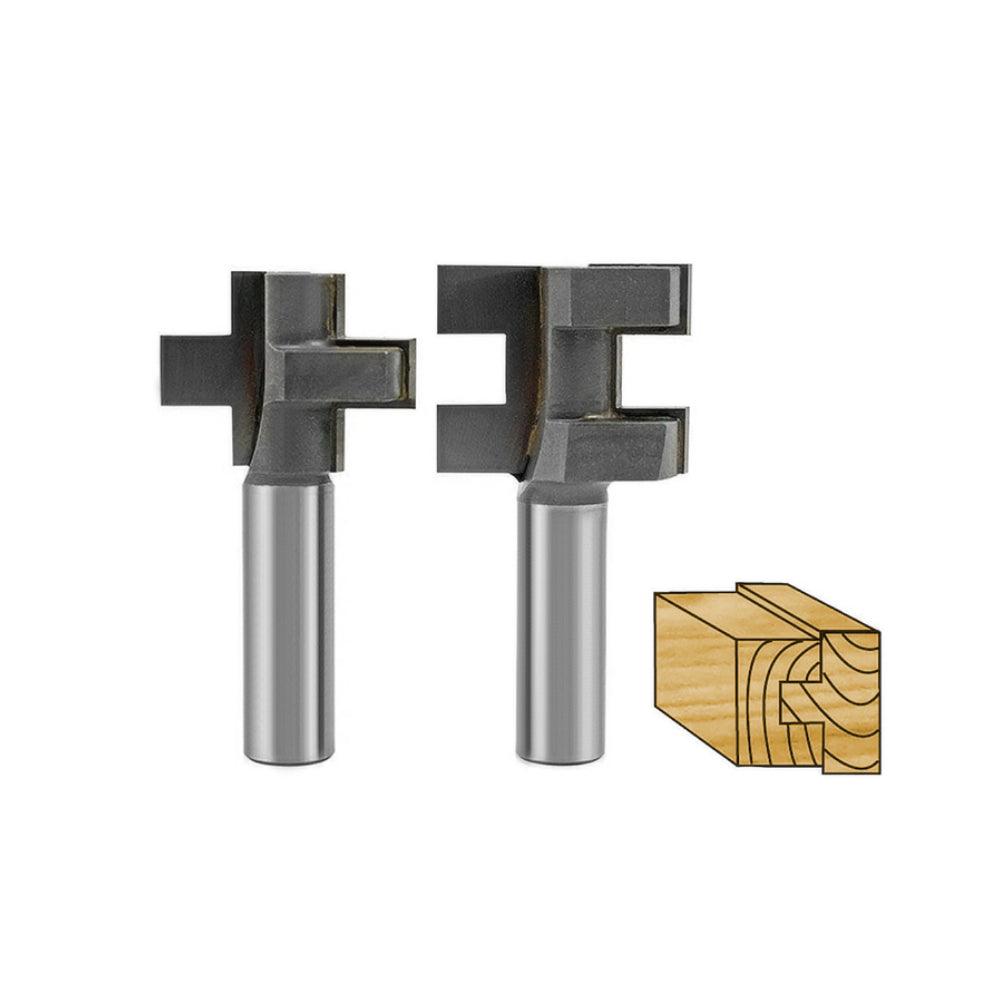 Straight Tongue and Groove Router Bit Set - FindBuyTool