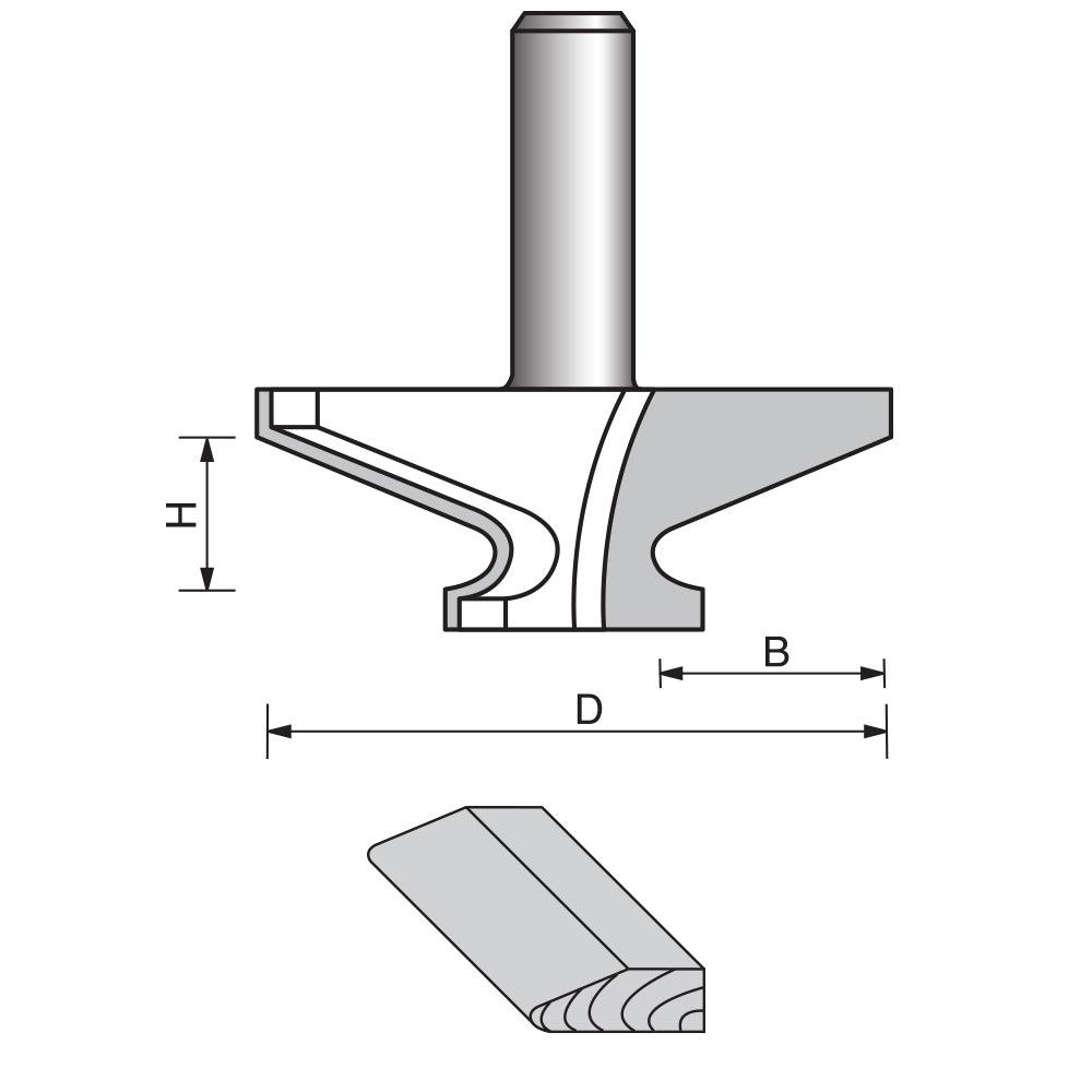 Table Edge with Beading Router Bit-2001 - FindBuyTool