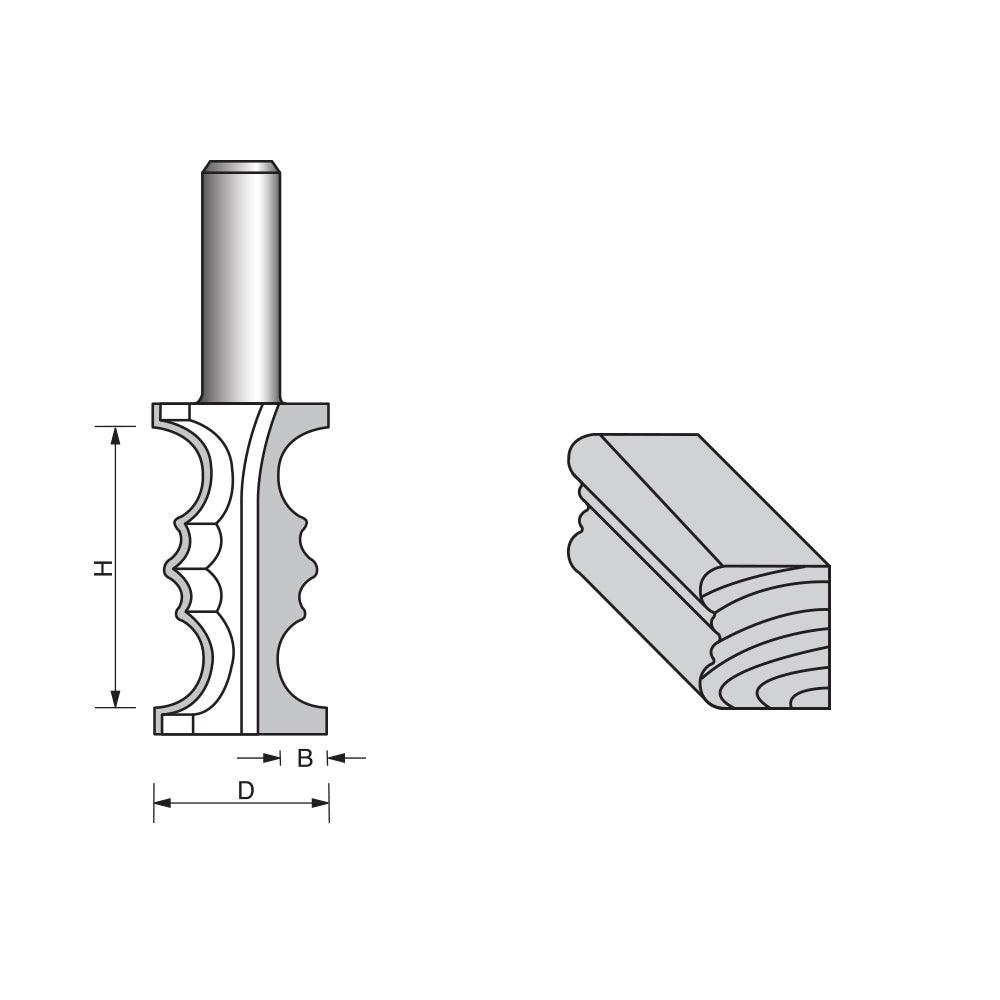Table Edge with Muti-Bead Router Bit - FindBuyTool