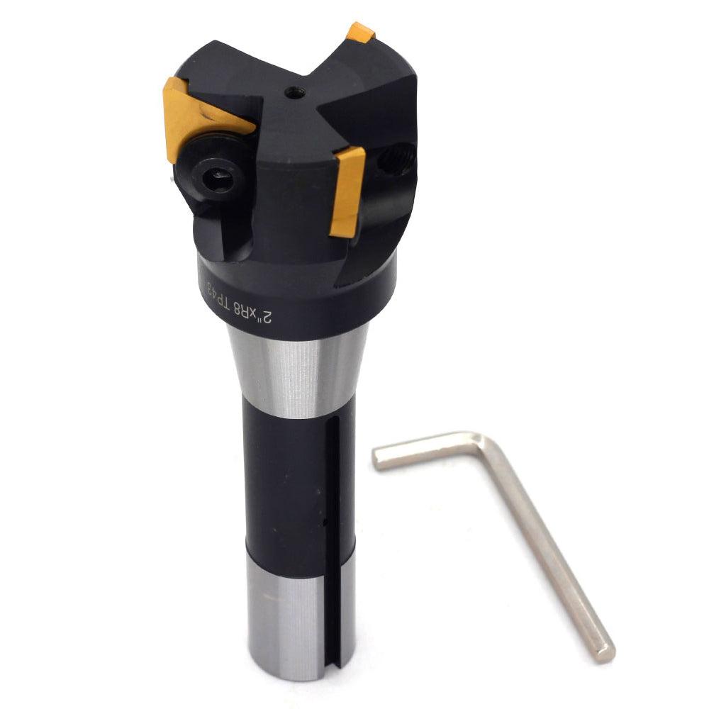 Indexable Carbide Lathe End Mill with TPG322 Carbide Inserts 3 x 6 Inch - FindBuyTool