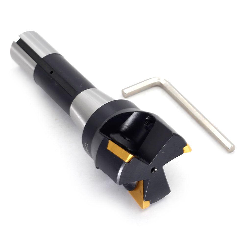 Indexable Carbide Lathe End Mill with TPG43 Carbide Inserts 2 x 6 Inch - FindBuyTool