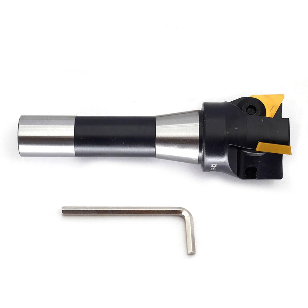 Indexable Carbide Lathe End Mill with TPG322 Carbide Inserts 3 x 6 Inch - FindBuyTool