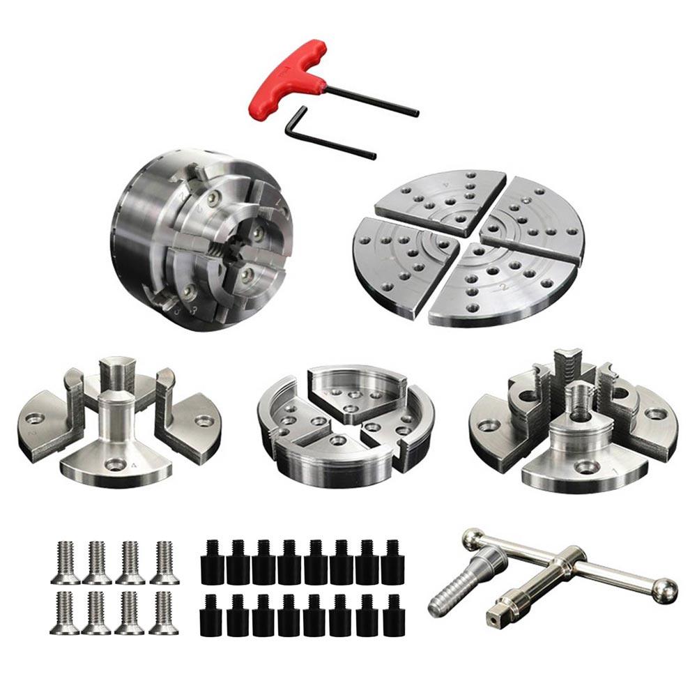 4 Jaw Lathe Chuck Kit 2-3/4 Inch - FindBuyTool