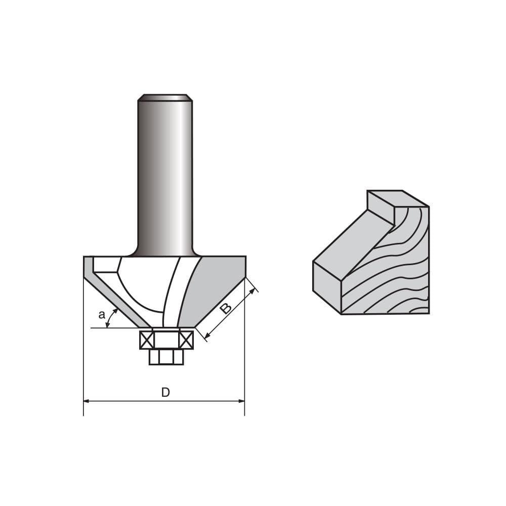 45 Degree Chamfer Router Bit - FindBuyTool