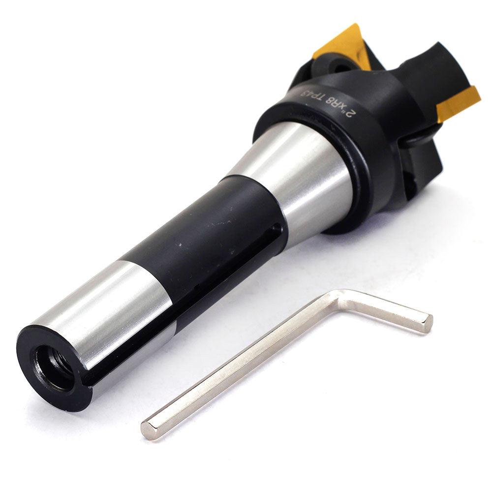 Indexable Carbide Lathe End Mill with TPG322 Carbide Inserts 3 x 6 Inch - FindBuyTool