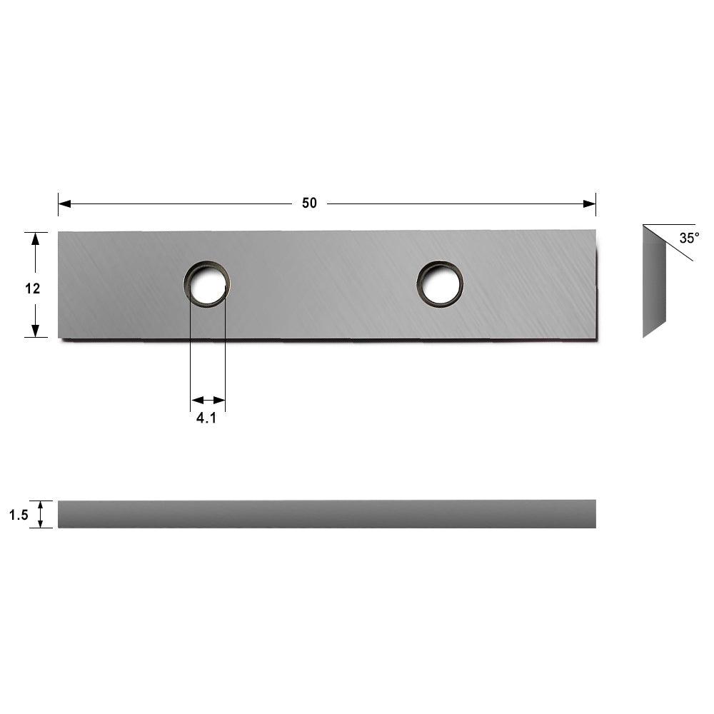 Indexable Carbide Insert Knife 60x12x1.5mm for Rebate Cutter Head - FindBuyTool