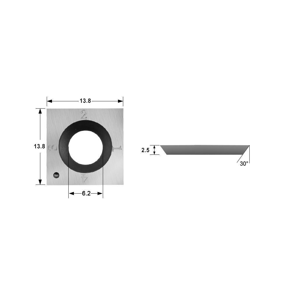 Indexable Carbide Insert Knife 13.8x13.8x2.5mm-30°,4-Edge - FindBuyTool