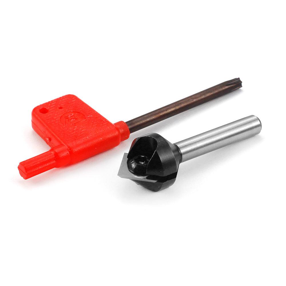 90 Degree V Groove Router Bit with Carbide Insert - FindBuyTool