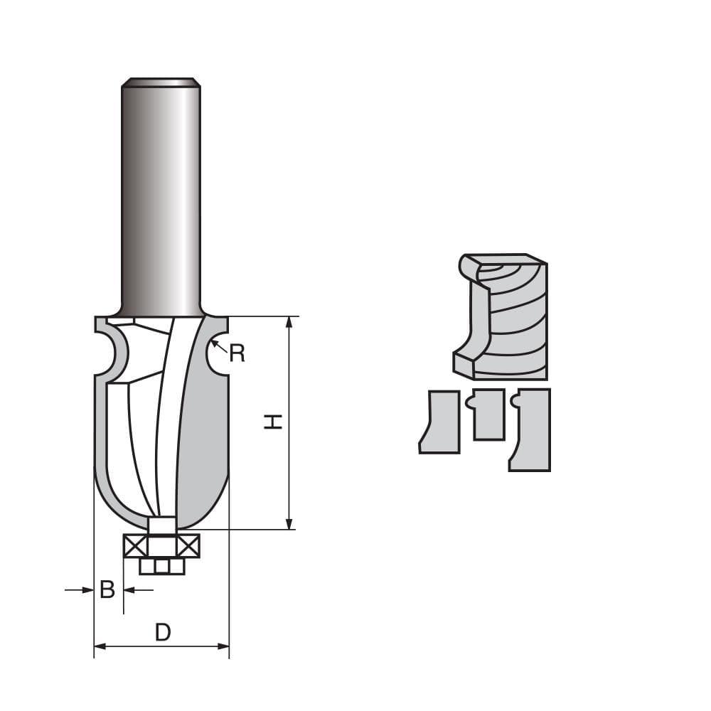 Architectural Molding Router Bit-1101 - FindBuyTool