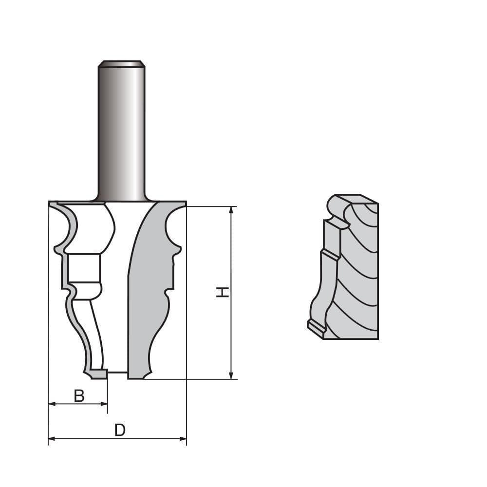 Architectural Molding Router Bit-1106 - FindBuyTool
