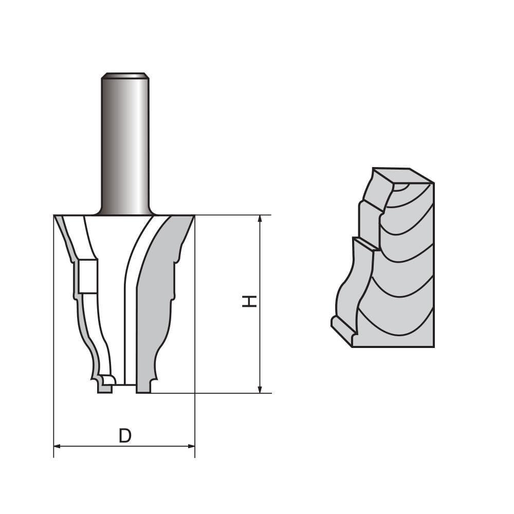Architectural Molding Router Bit-1107 - FindBuyTool