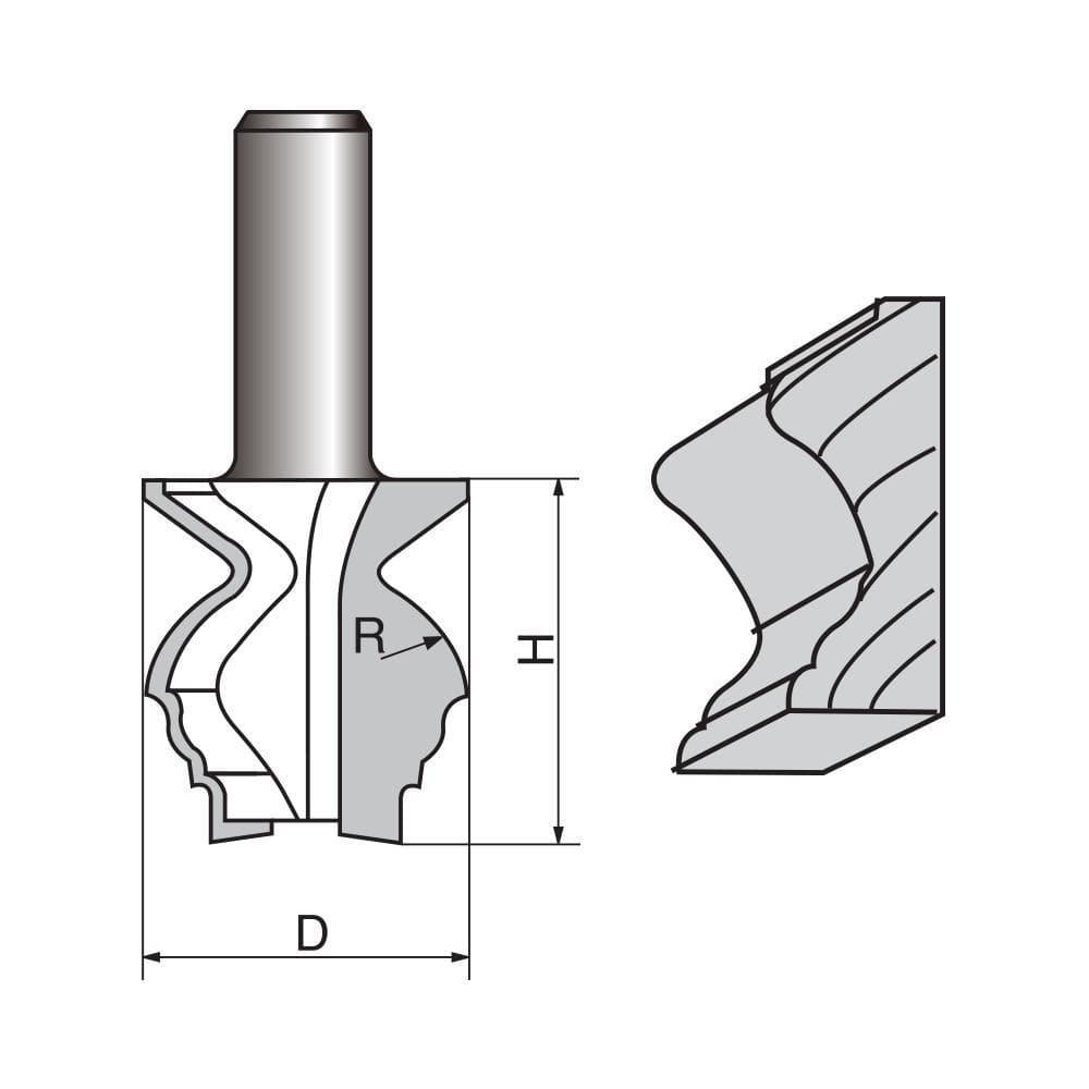 Architectural Molding Router Bit-1114 - FindBuyTool