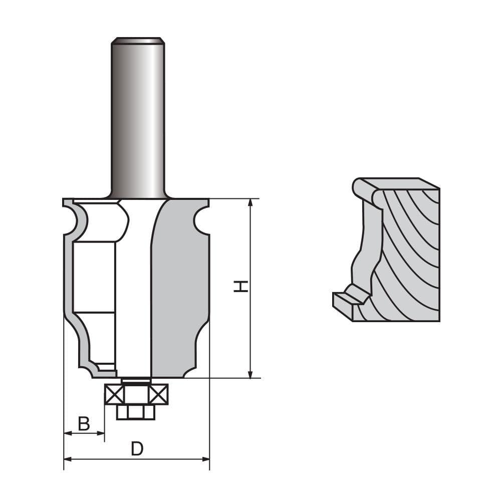 Architectural Molding Router Bit-1116 - FindBuyTool