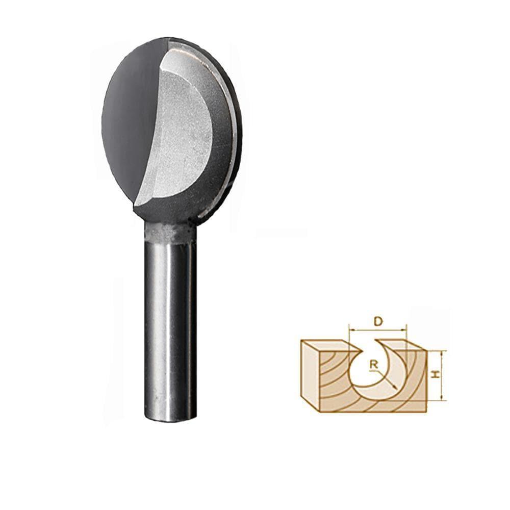 Ball End Router Bit Set, 4 Pieces, 1/2 Inch Shank - FindBuyTool