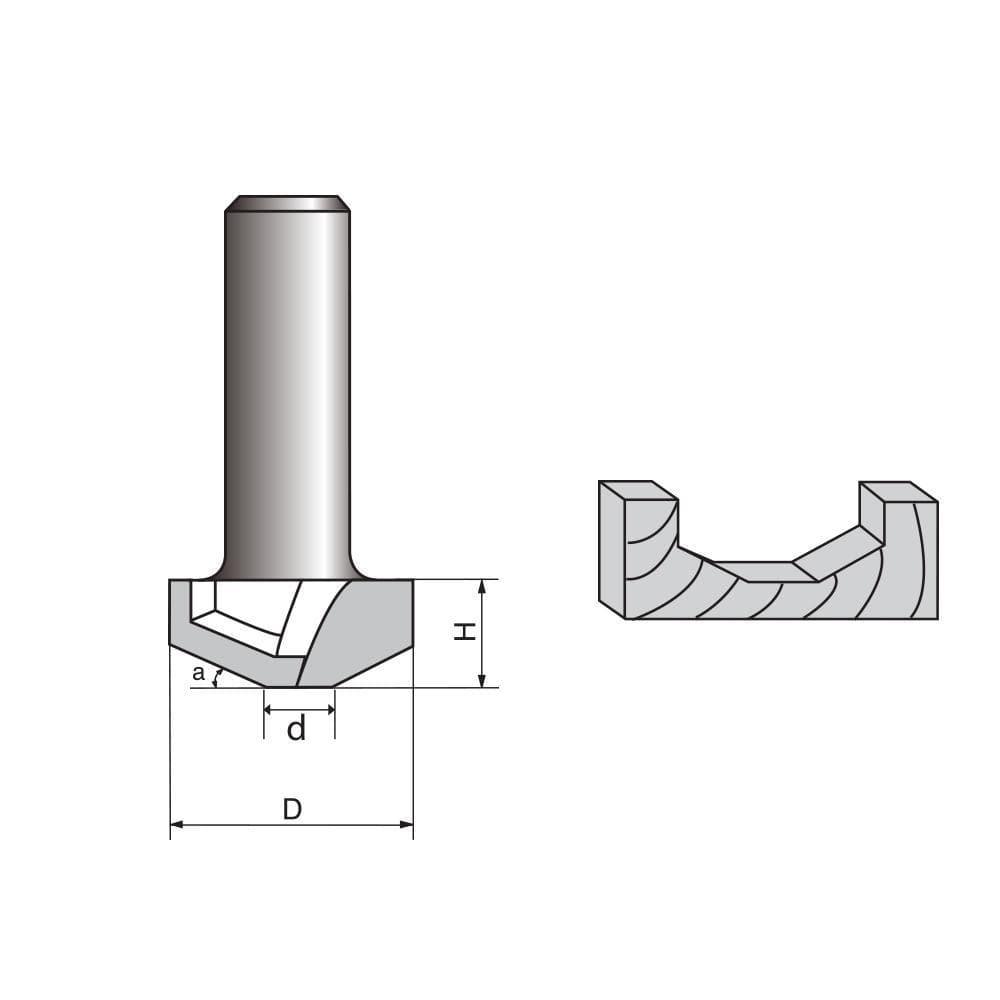 Bevel Cabinet Door Raised Panel Router bit - FindBuyTool