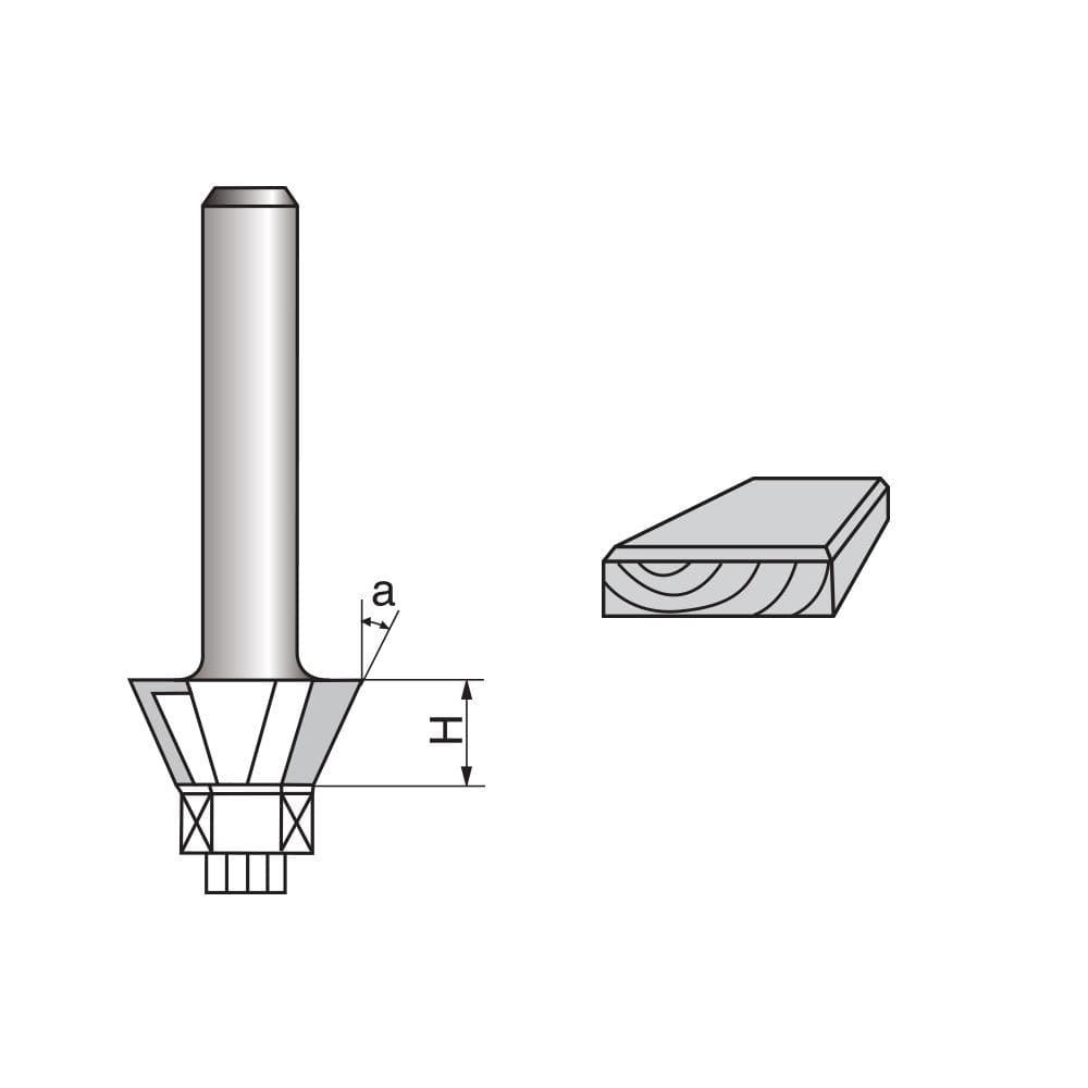 Bevel Trim Router Bit-3 Flutes - FindBuyTool