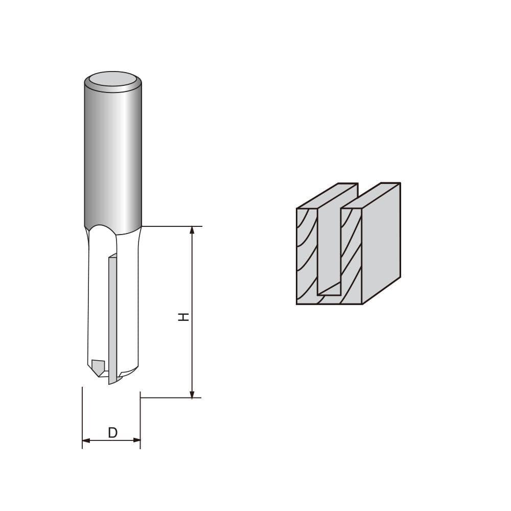 Bottom Cleaning Router Bit-5/8" to 1" Dia. x 30mm Height, 1/2" Shank - FindBuyTool