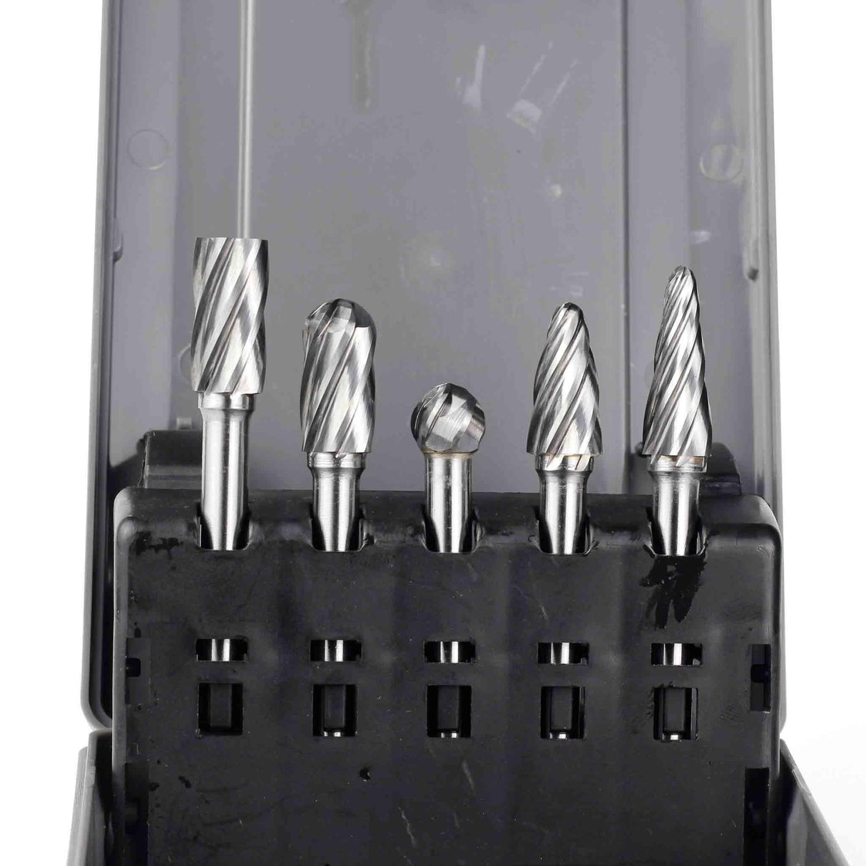 Carbide Burrs Set ALUMIN Range 1/4 Shank, 5Pcs - FindBuyTool