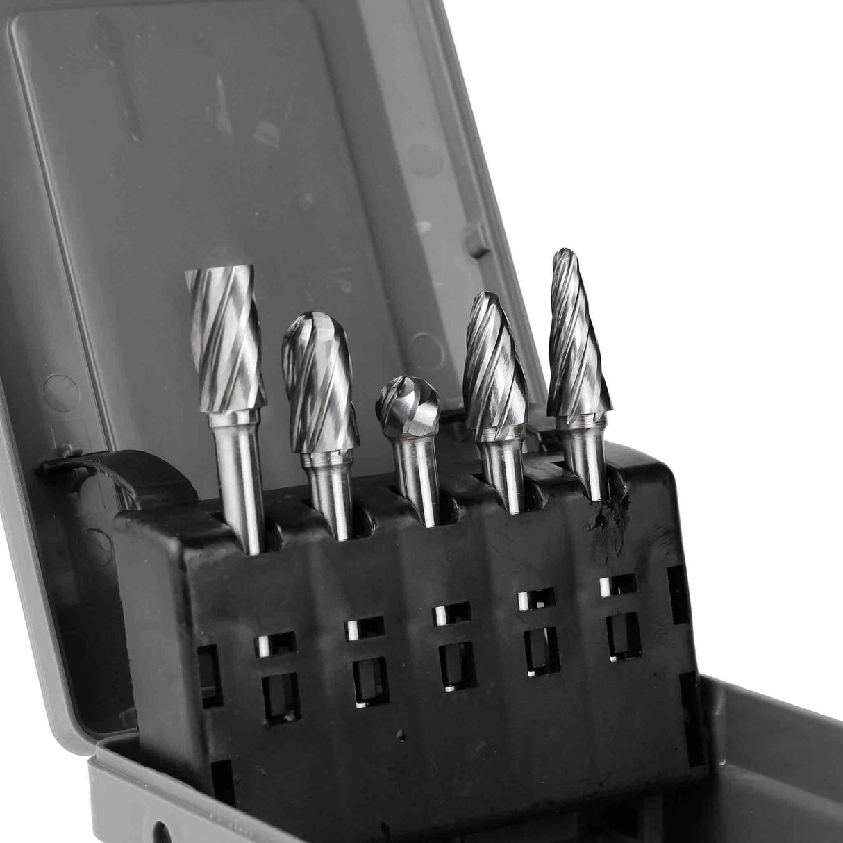 Carbide Burrs Set ALUMIN Range 1/4 Shank, 5Pcs - FindBuyTool