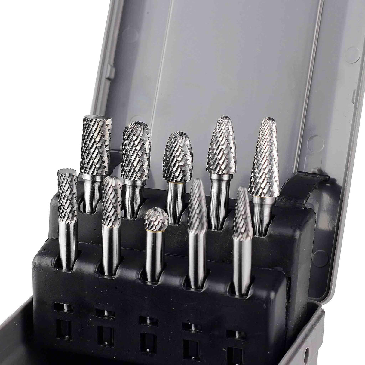 Carbide Burrs OMNI Set 01 1/4 Shank, 10Pcs - FindBuyTool