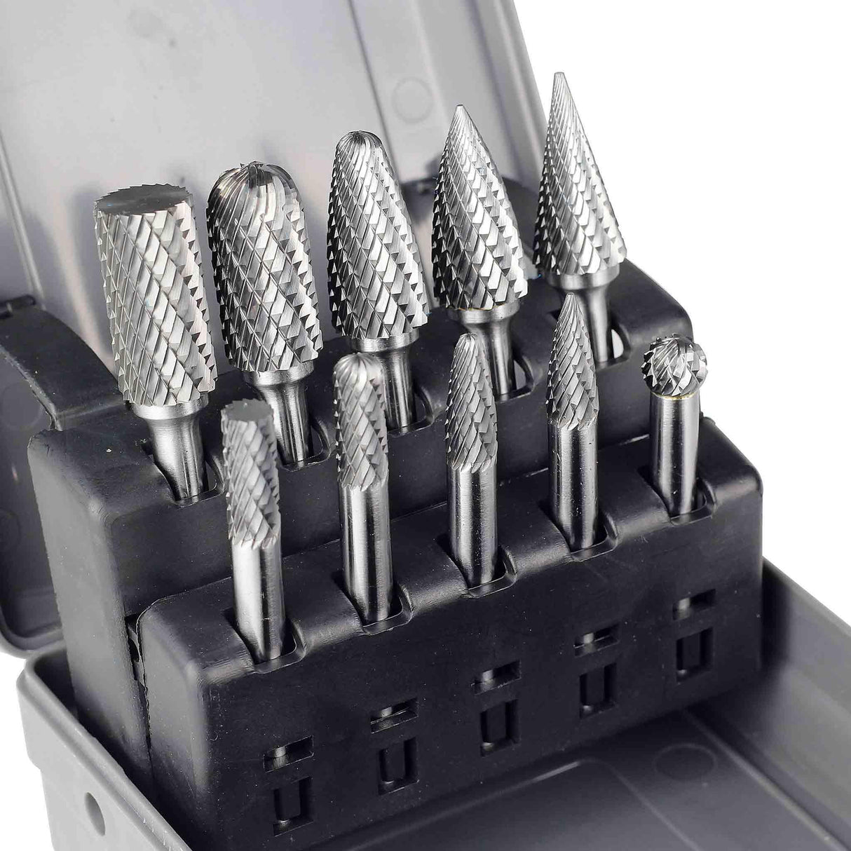 Carbide Burrs OMNI Set 02 1/4 Shank, 10Pcs - FindBuyTool