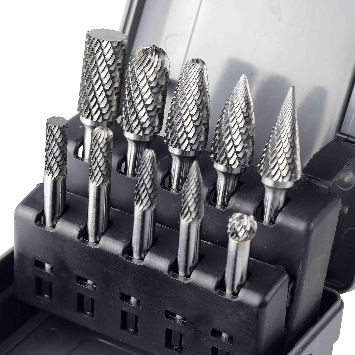 Carbide Burrs OMNI Set 02 1/4 Shank, 10Pcs - FindBuyTool