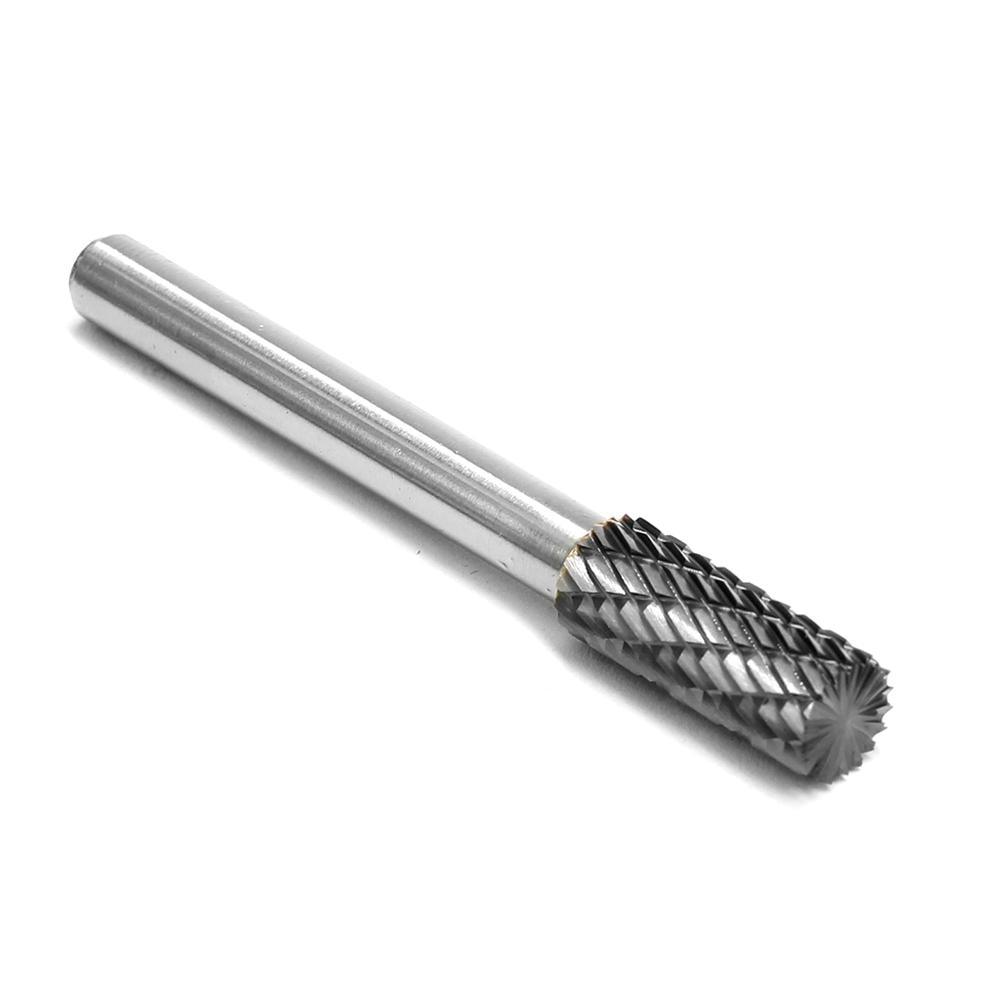 Carbide Burr B0820M06 Cylinderical End Cut OMNI Range Head D 8 x 20mm, 6mm Shank, 65mm Full Length - FindBuyTool