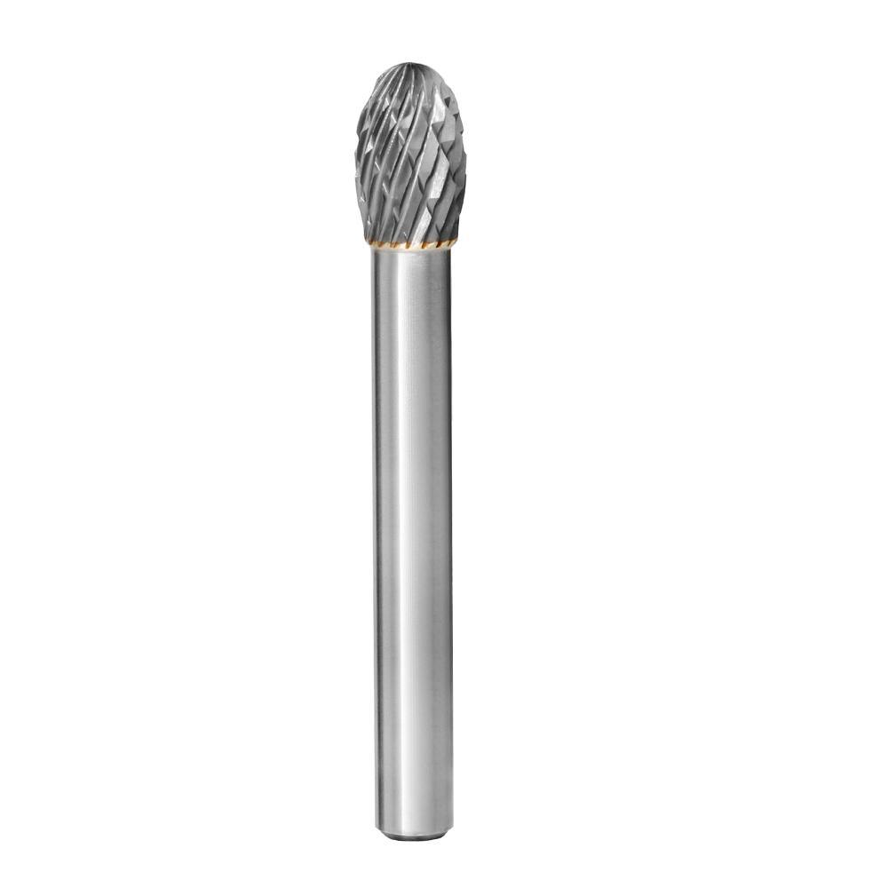 Carbide Burr E0813M06 Oval Shape OMNI Range Head D 8 x 13mm, 6mm Shank, 58mm Full Length - FindBuyTool