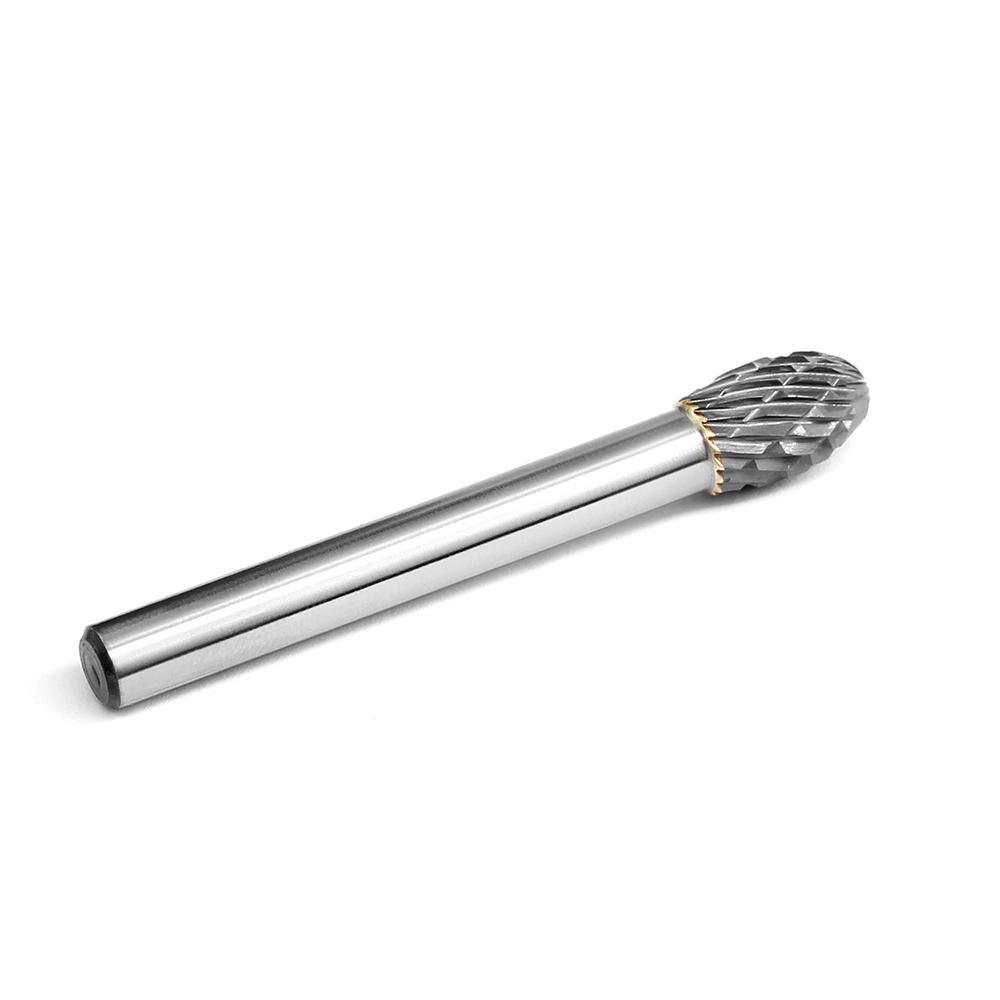 Carbide Burr E0813M06 Oval Shape OMNI Range Head D 8 x 13mm, 6mm Shank, 58mm Full Length - FindBuyTool