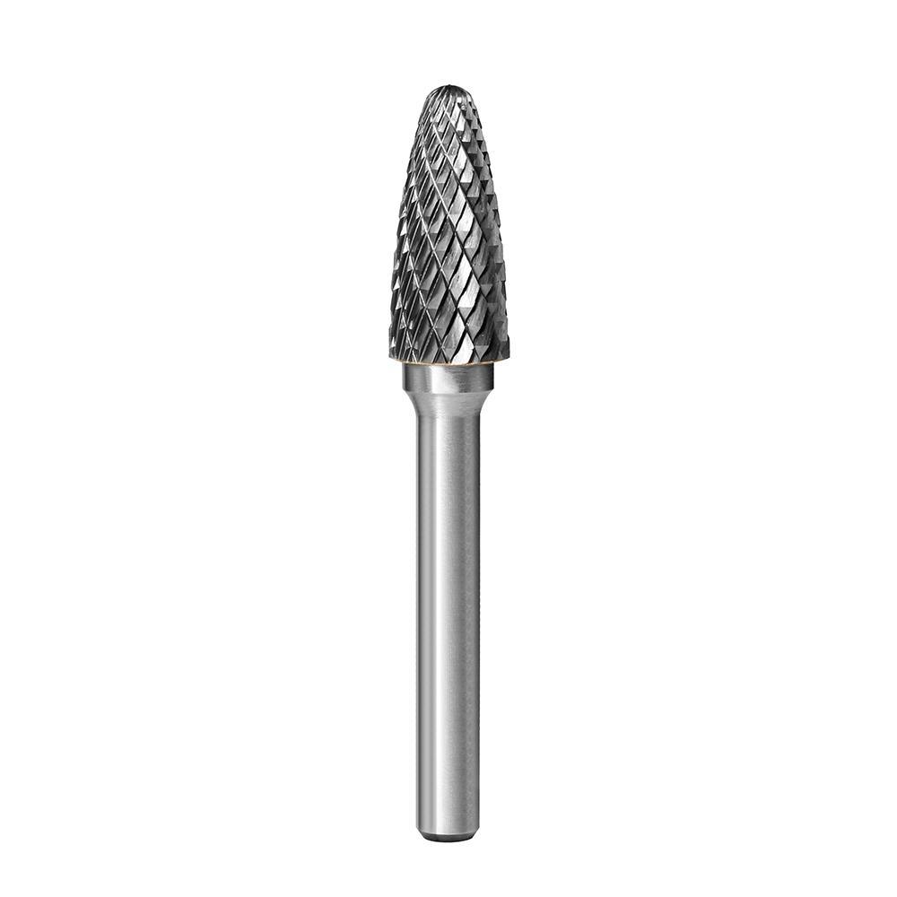 Carbide Burr F1125M06 Tree Radius End OMNI Range Head D 11 x 25mm, 6mm Shank, 70mm Full Length - FindBuyTool