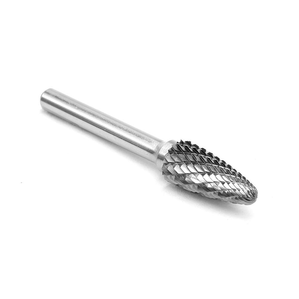 Carbide Burr F1125M06 Tree Radius End OMNI Range Head D 11 x 25mm, 6mm Shank, 70mm Full Length - FindBuyTool