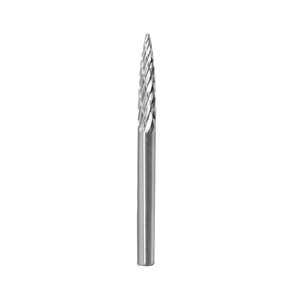 Carbide Cutter Point Tree Shape G0316(SG-44), 3mm(1/8in.) Shank - FindBuyTool