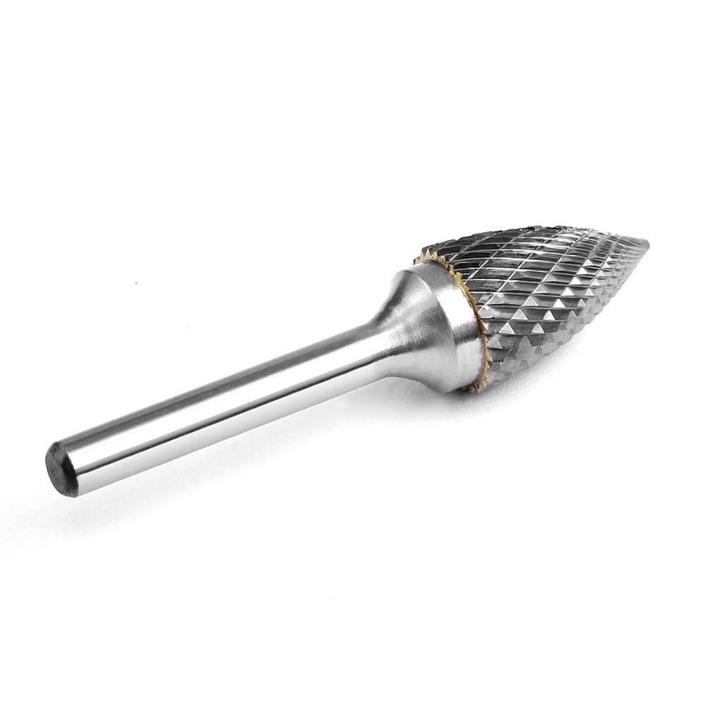 Carbide Burr G1625M06 Point Tree Shape OMNI Range Head D 16 x 25mm, 6mm Shank, 70mm Full Length - FindBuyTool