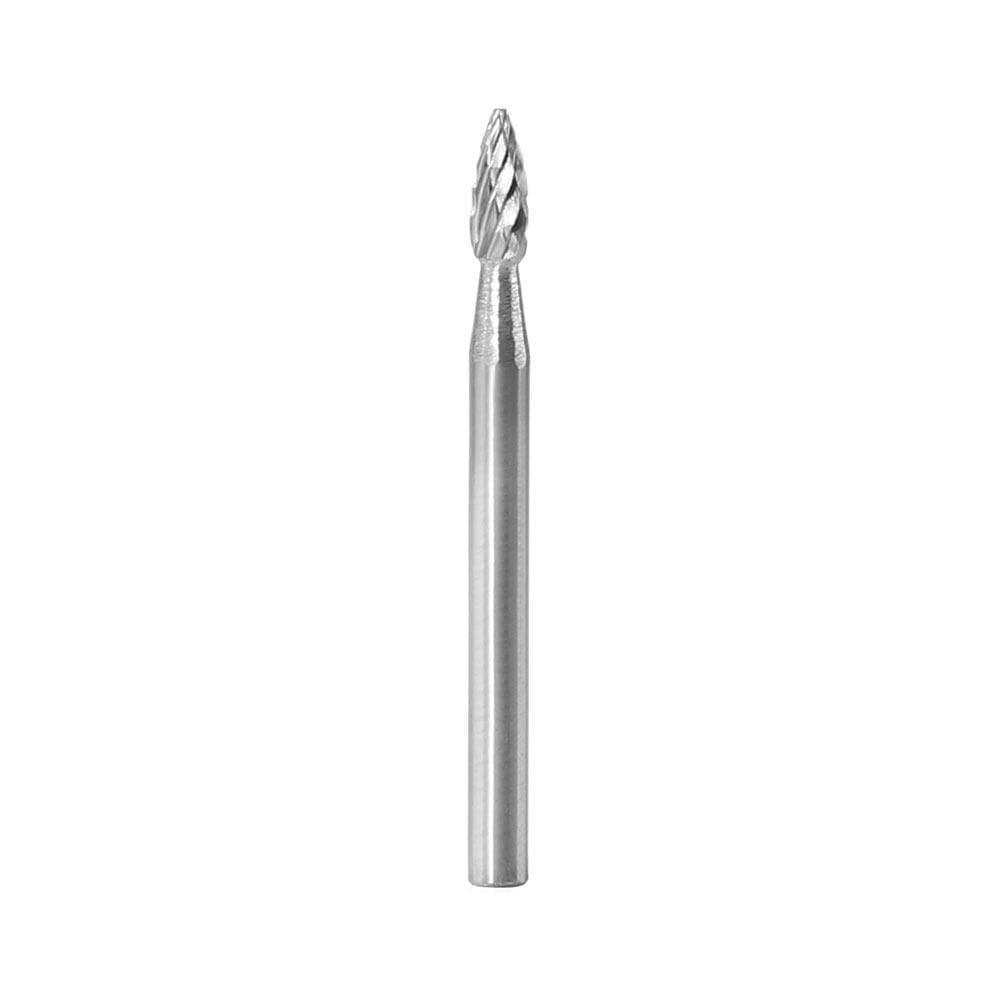 Carbide Cutter Flame Shape H0316(SH-41), 3mm(1/8in.) Shank - FindBuyTool