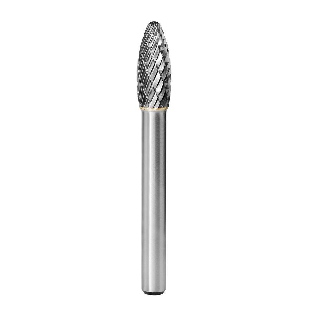 Carbide Burr H0820M06 Flame Shape OMNI Range Head D 8 x 20mm, 6mm Shank, 65mm Full Length - FindBuyTool