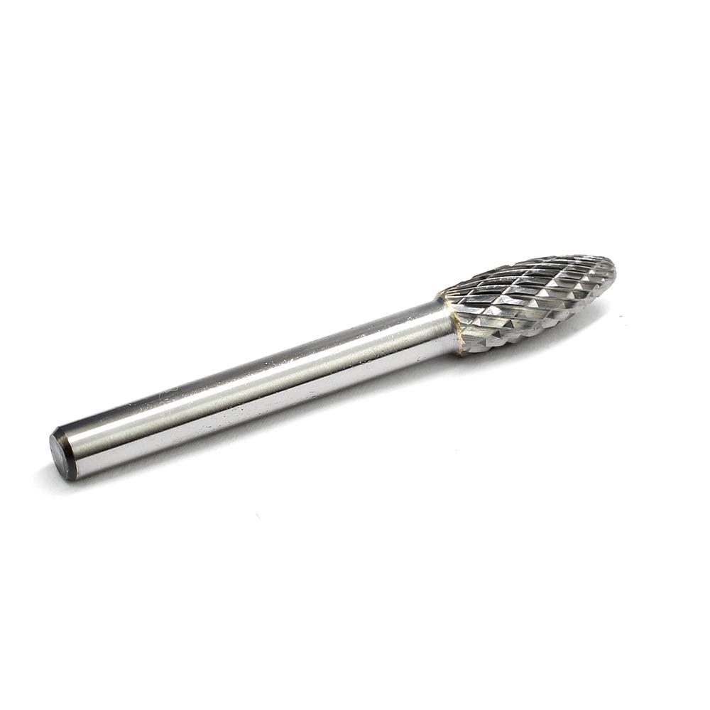 Carbide Burr H0820M06 Flame Shape OMNI Range Head D 8 x 20mm, 6mm Shank, 65mm Full Length - FindBuyTool