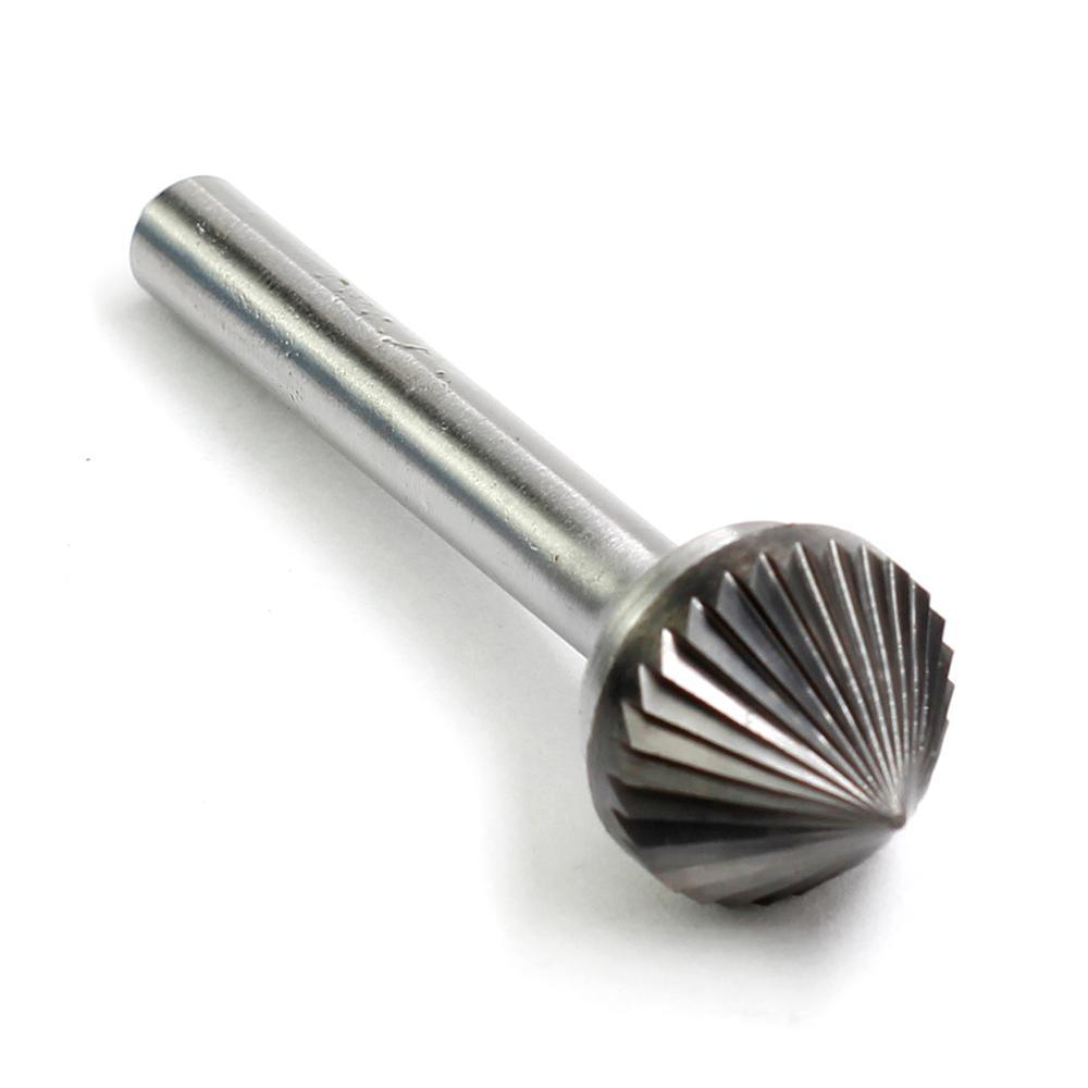 Carbide Burr K1608M06 Cone 90° OMNI Range Head D 16 x 8mm, 6mm Shank, 57mm Full Length - FindBuyTool