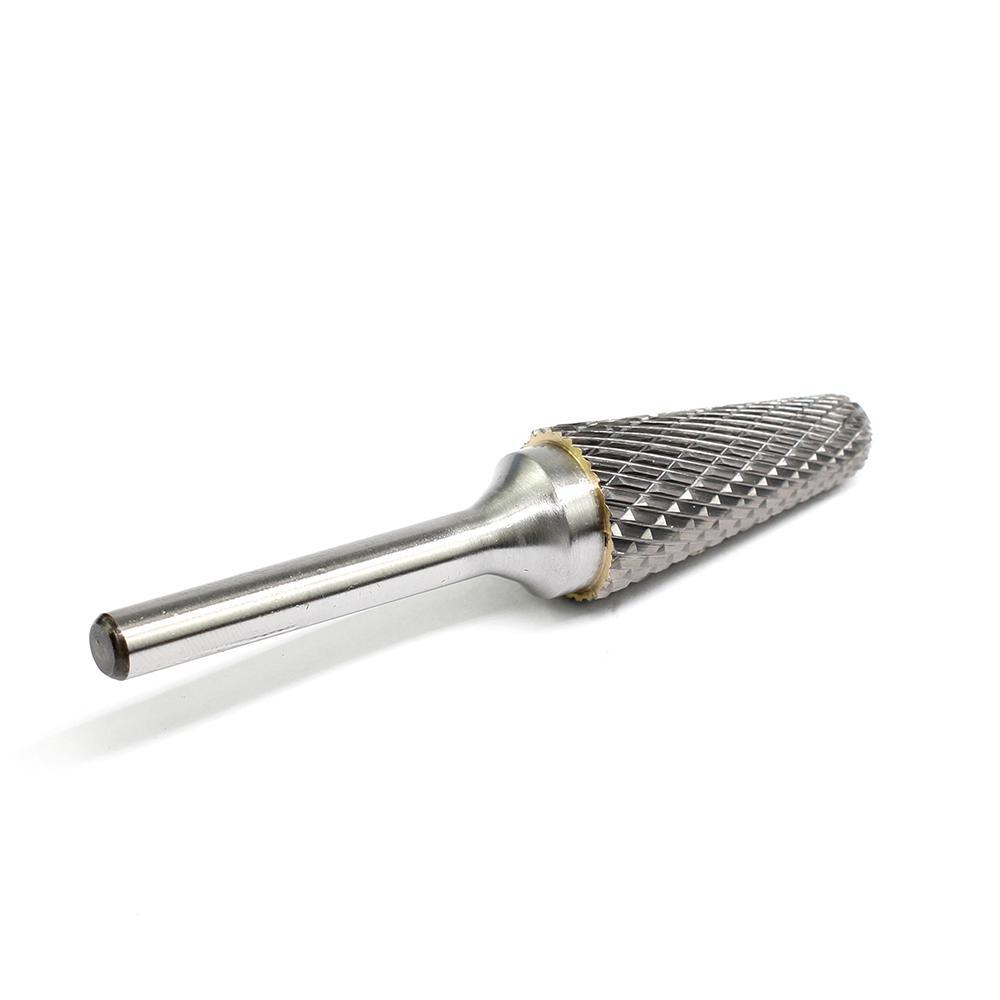 Carbide Burr L1633M06 Cone Radius End OMNI Range Head D 16 x 33mm, 6mm Shank, 77mm Full Length - FindBuyTool