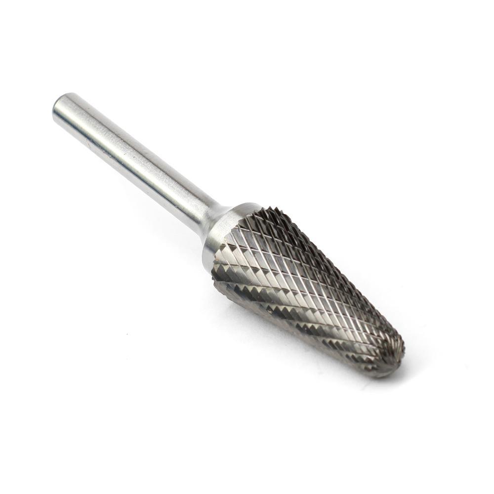 Carbide Burr L1633M06 Cone Radius End OMNI Range Head D 16 x 33mm, 6mm Shank, 77mm Full Length - FindBuyTool