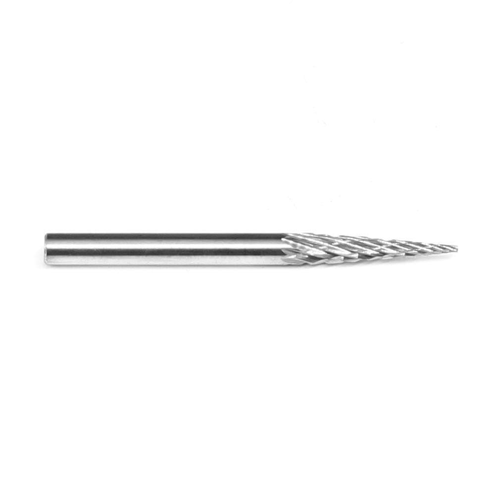 Carbide Cutter Cone Pointed Shape M0316(SM-43), 3mm(1/8in.) Shank - FindBuyTool