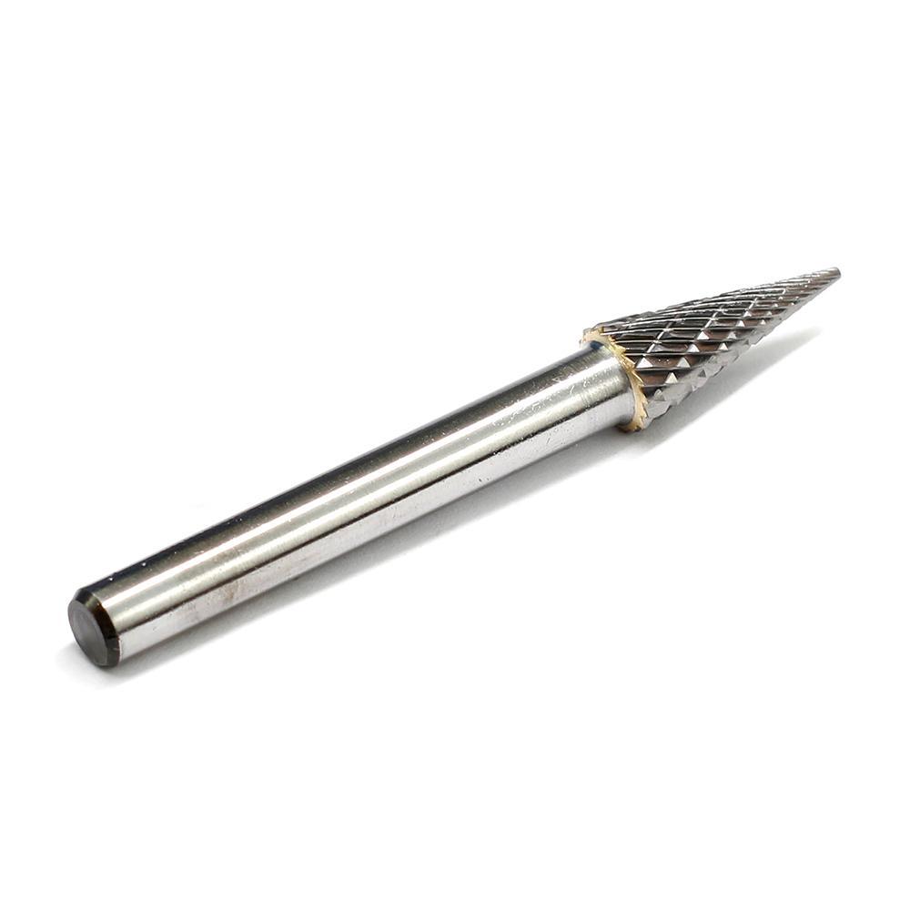Carbide Burr M0820M06 Cone Pointed Shape OMNI Range Head D 8 x 20mm, 6mm Shank, 65mm Full Length - FindBuyTool