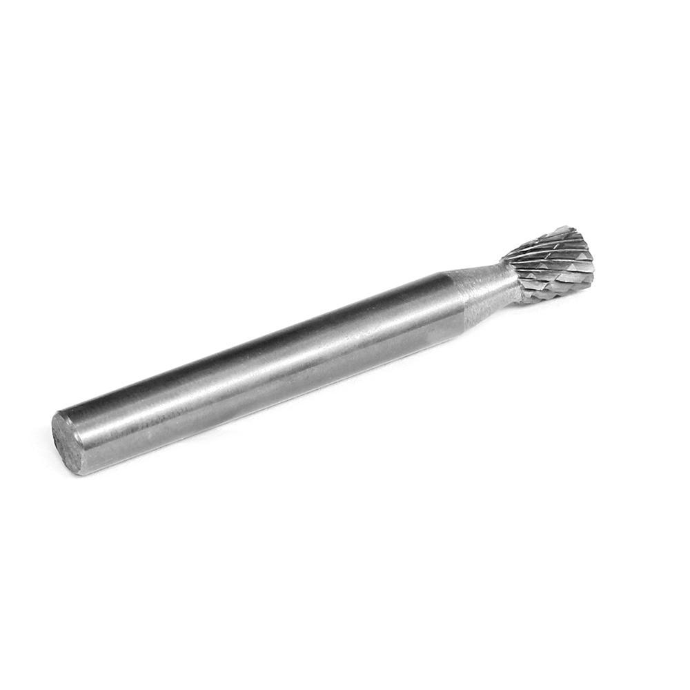 Carbide Burr N0608M06 Inverted Cone OMNI Range Head D 6 x 8mm, 6mm Shank, 50mm Full Length - FindBuyTool