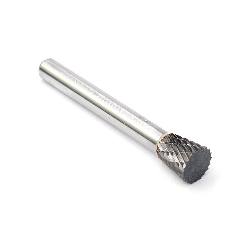 Carbide Burr N1010M06 Inverted Cone OMNI Range Head D 10 x 10mm, 6mm Shank, 55mm Full Length - FindBuyTool